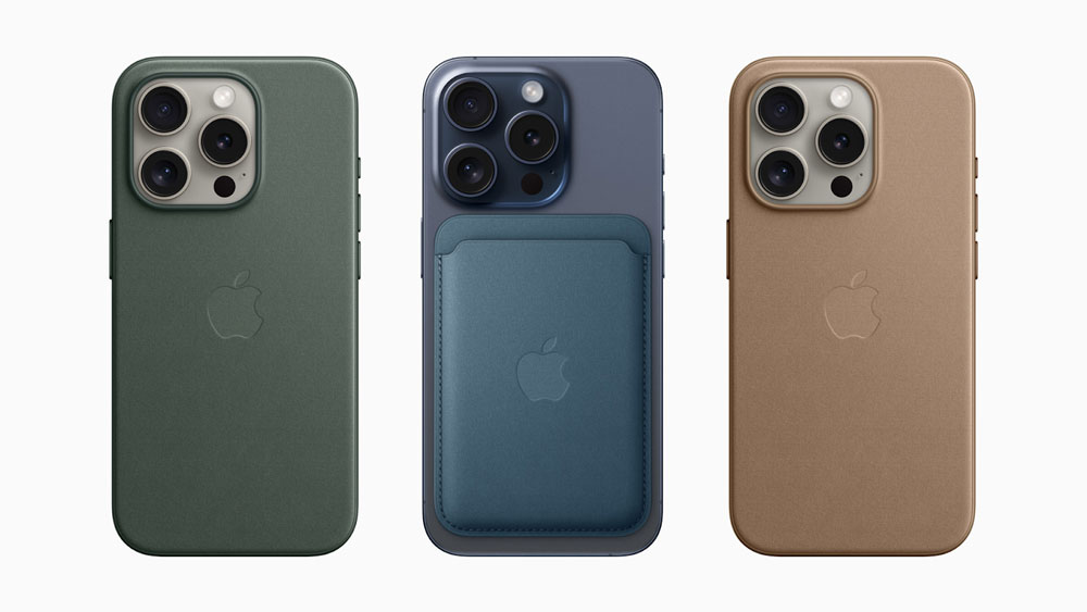 Phụ kiện ốp lưng của Apple cũng sử dụng vải tinh dệt được làm từ 68% vật liệu tái chế sau tiêu dùng và có lượng khí thải carbon thấp hơn đáng kể so với chất liệu da